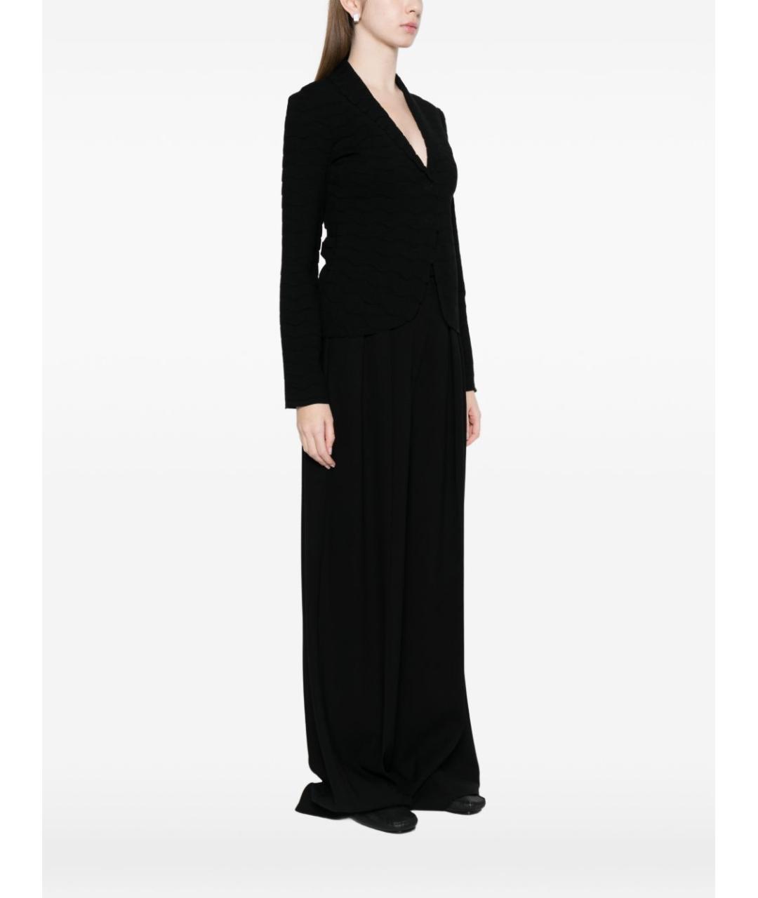 EMPORIO ARMANI Черный полиамидовый жакет/пиджак, фото 2