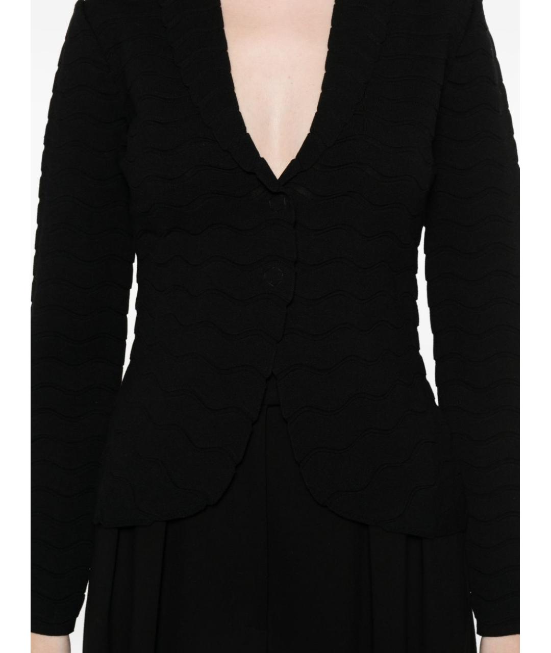 EMPORIO ARMANI Черный полиамидовый жакет/пиджак, фото 4