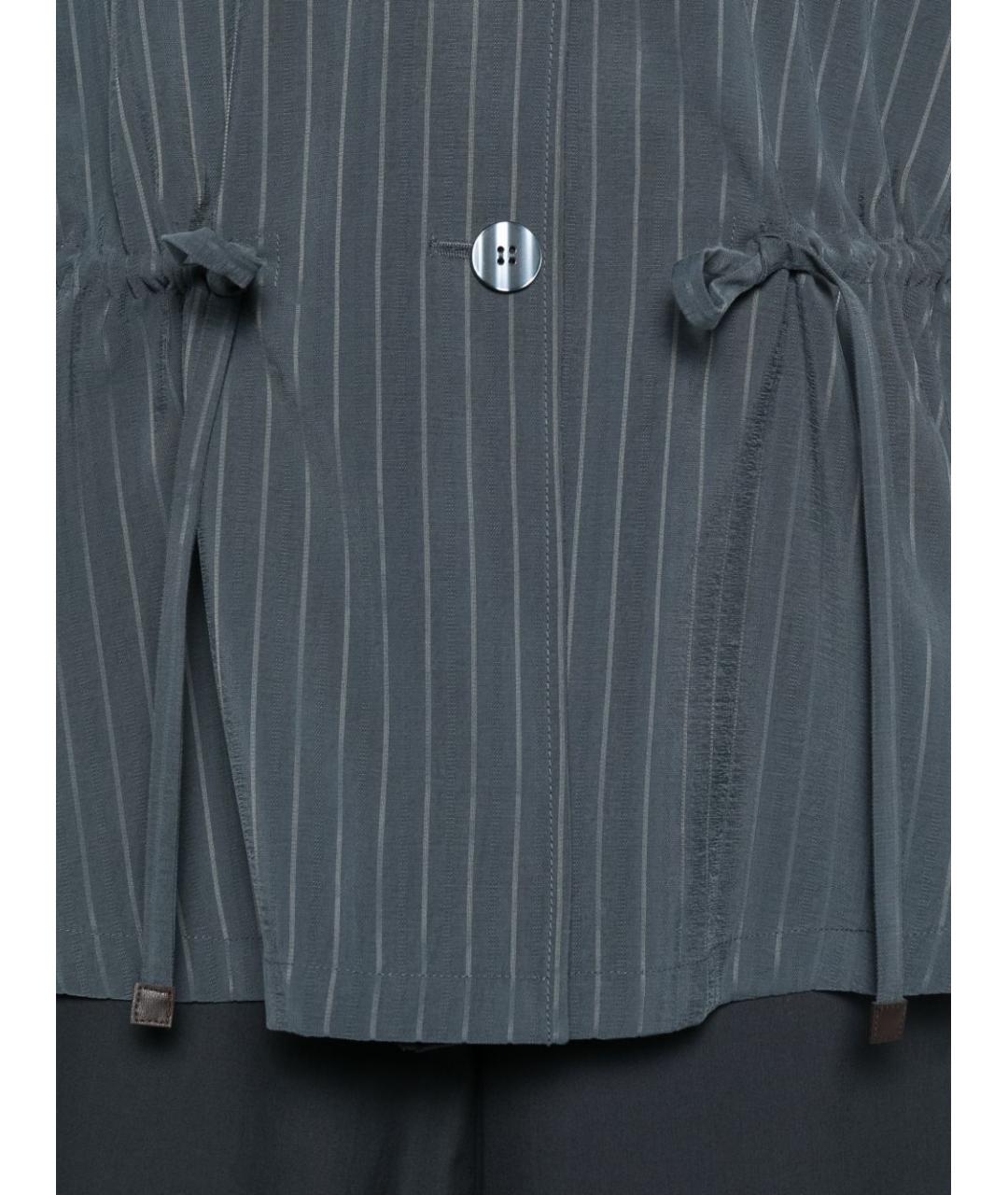 EMPORIO ARMANI Серый полиэстеровый жакет/пиджак, фото 4