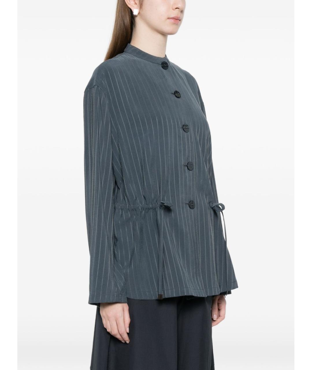 EMPORIO ARMANI Серый полиэстеровый жакет/пиджак, фото 5