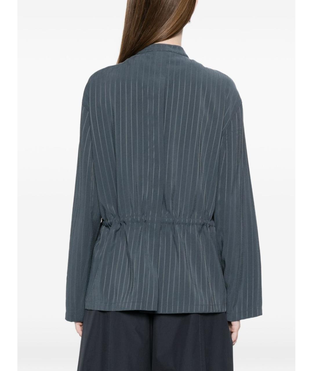 EMPORIO ARMANI Серый полиэстеровый жакет/пиджак, фото 2