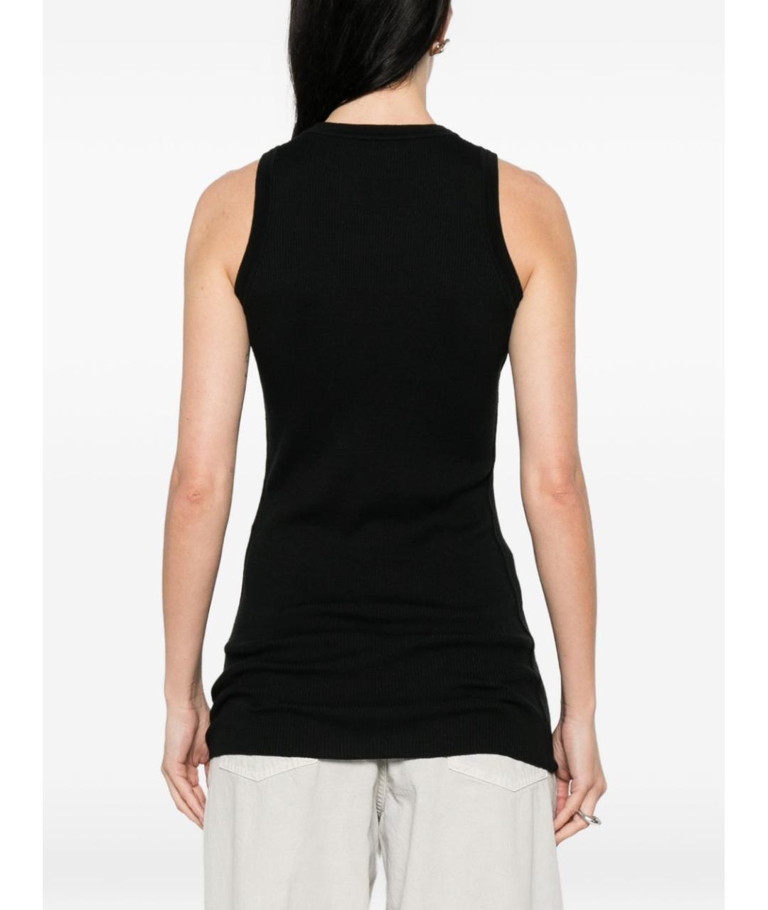 PHOEBE PHILO Черная хлопковая майка, фото 2