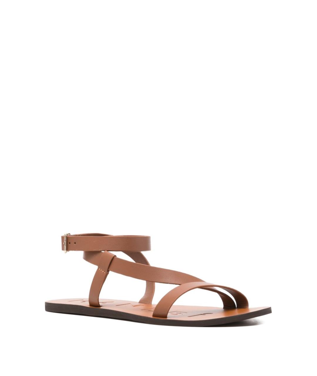 MANEBI Коричневые босоножки, фото 2