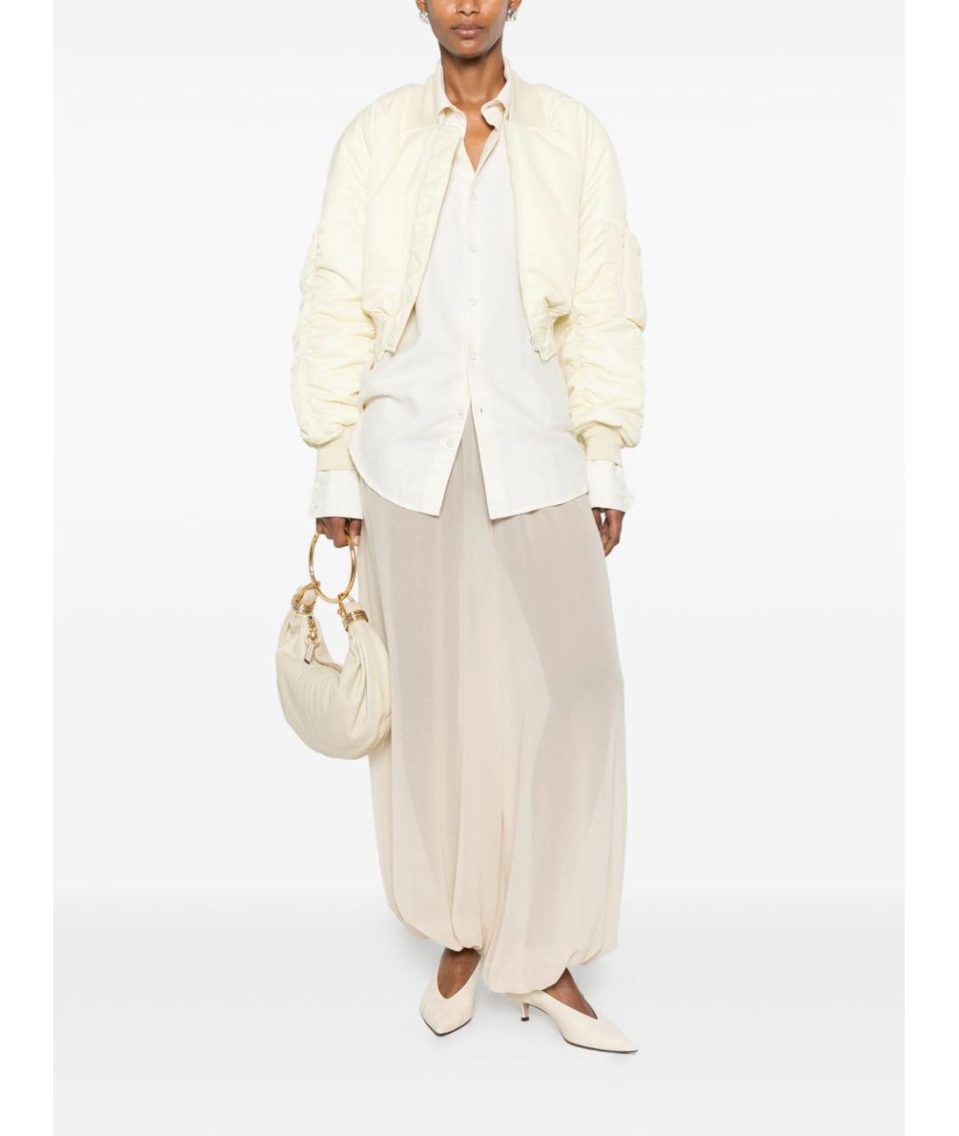 PHOEBE PHILO Бежевая полиамидовая куртка, фото 2