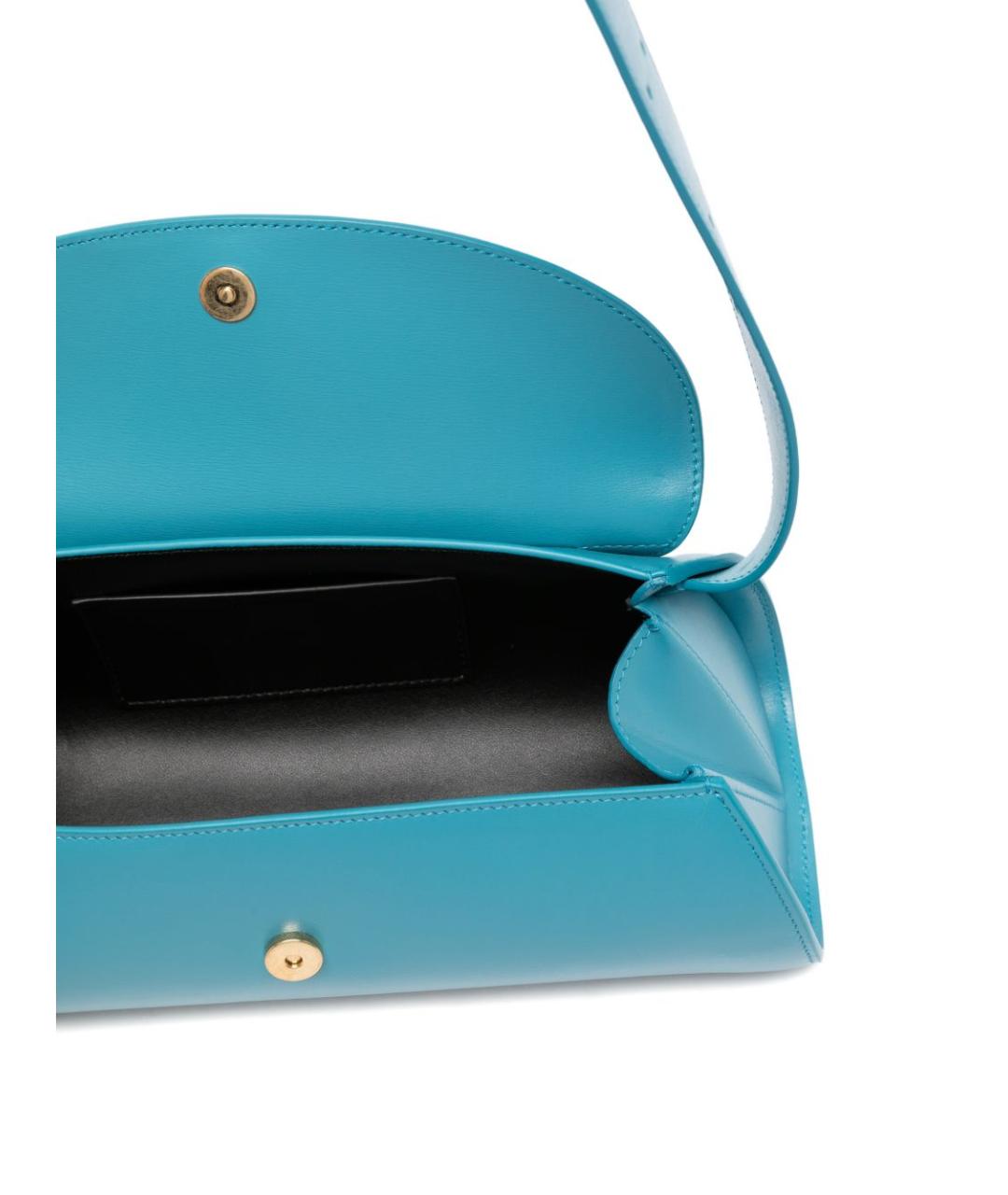 JIL SANDER Голубая кожаная сумка через плечо, фото 2