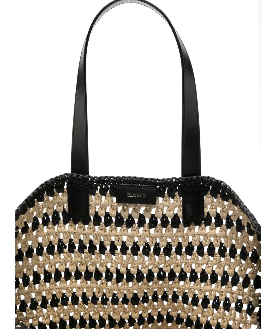 CLOSED Черная сумка тоут, фото 3
