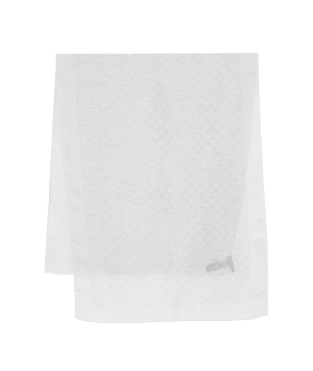 EMPORIO ARMANI Серый хлопковый шарф, фото 1