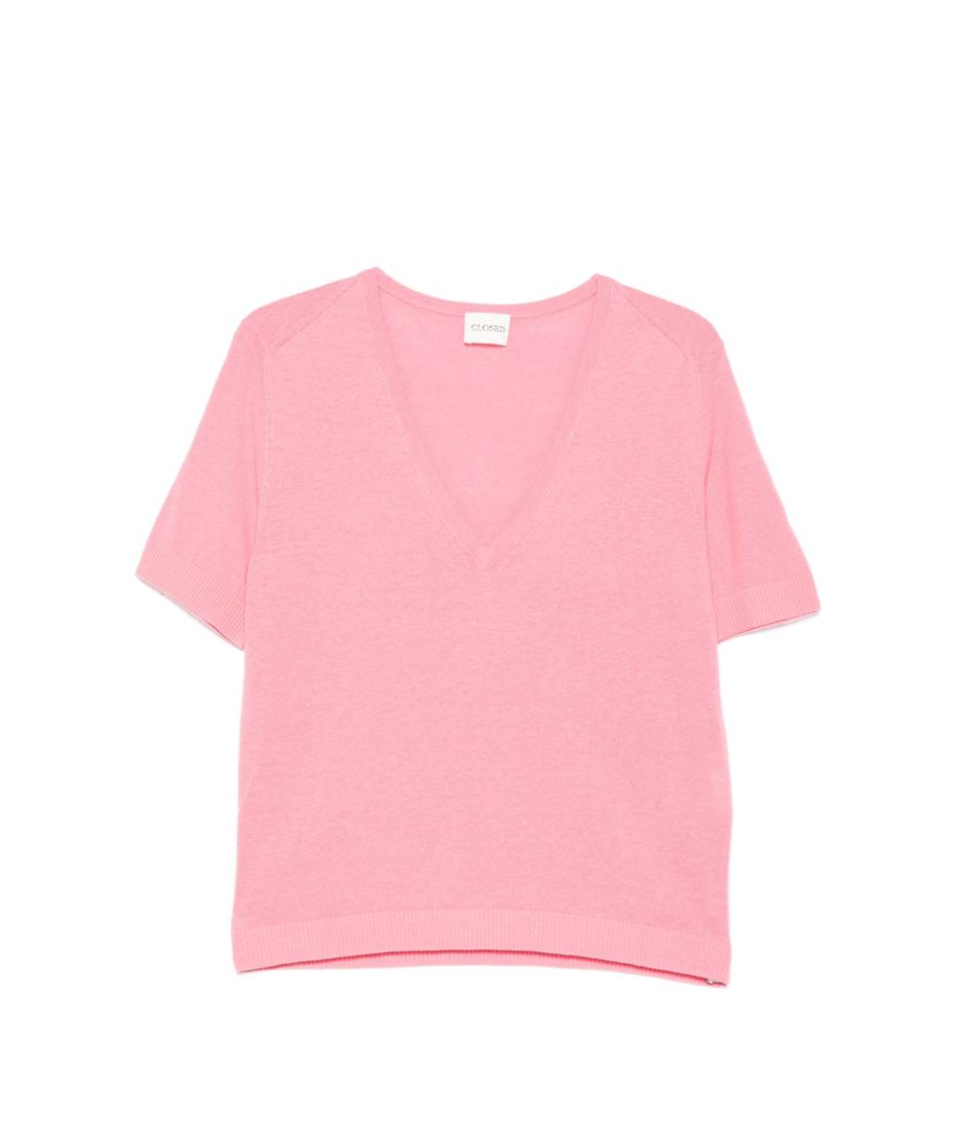 CLOSED Розовый хлопковый джемпер / свитер, фото 1