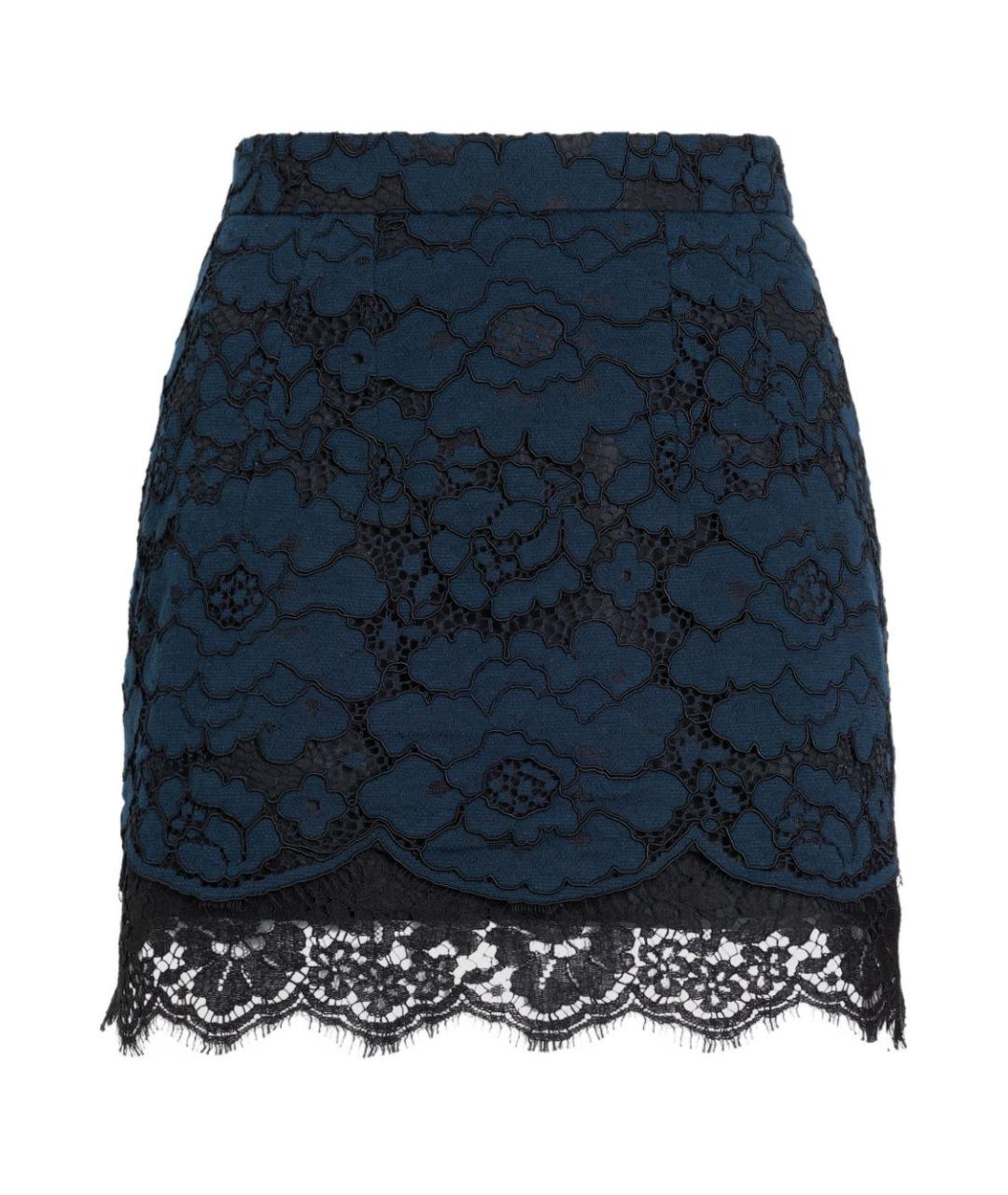 PATOU Синяя хлопковая юбка миди, фото 1