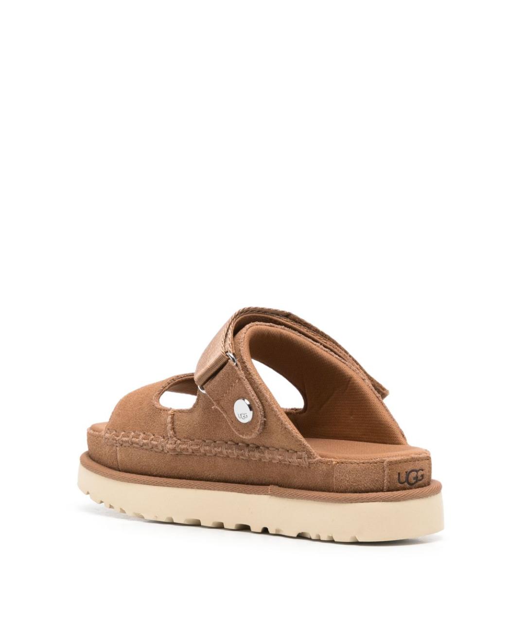 UGG AUSTRALIA Коричневые замшевые сандалии, фото 2