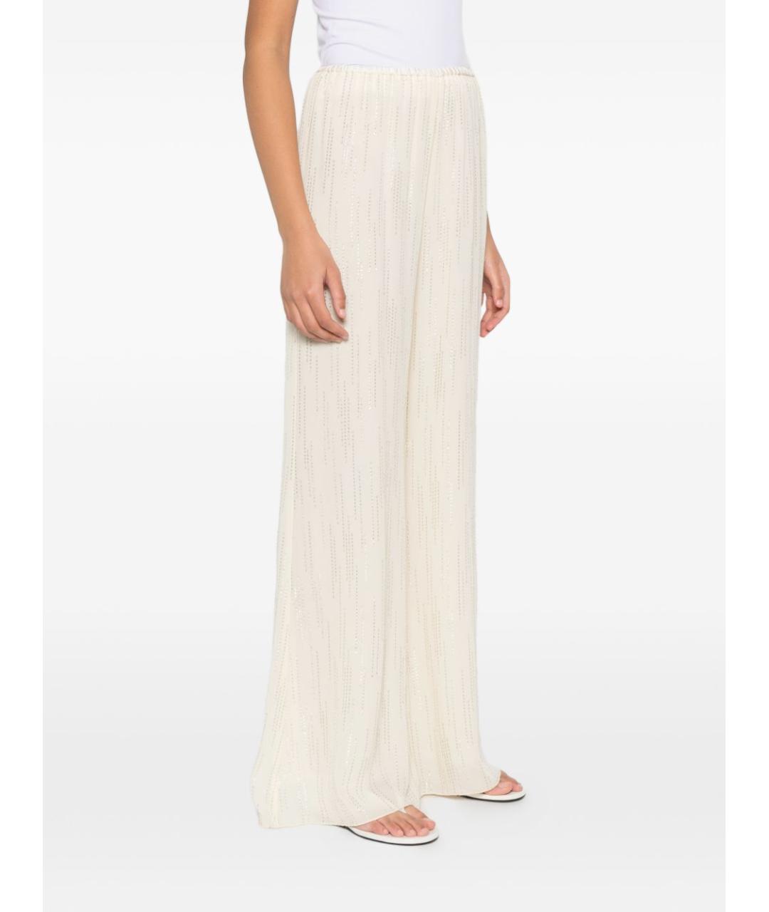 FORTE FORTE Бежевые вискозные брюки широкие, фото 2