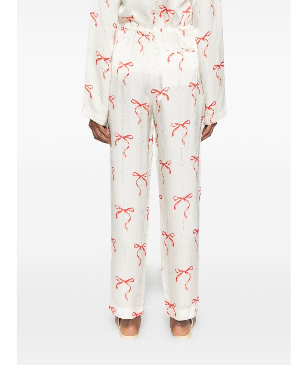 FORTE FORTE Красные вискозные прямые брюки, фото 5