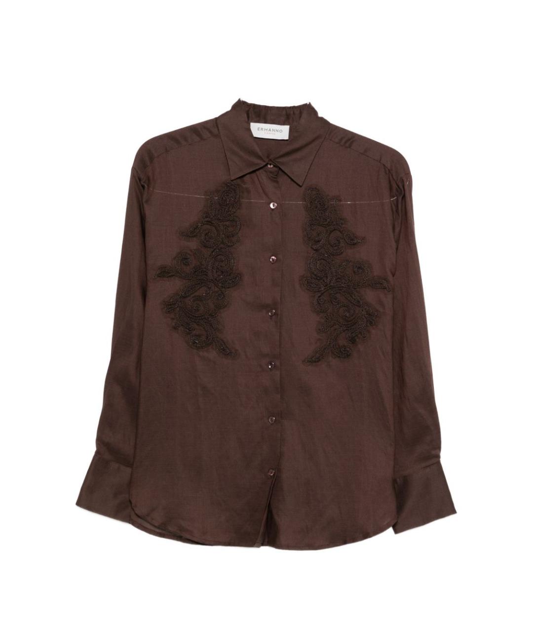 ERMANNO FIRENZE Коричневая рубашка, фото 1