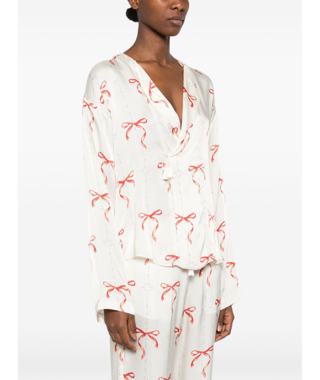 FORTE FORTE Красная вискозная рубашка, фото 4