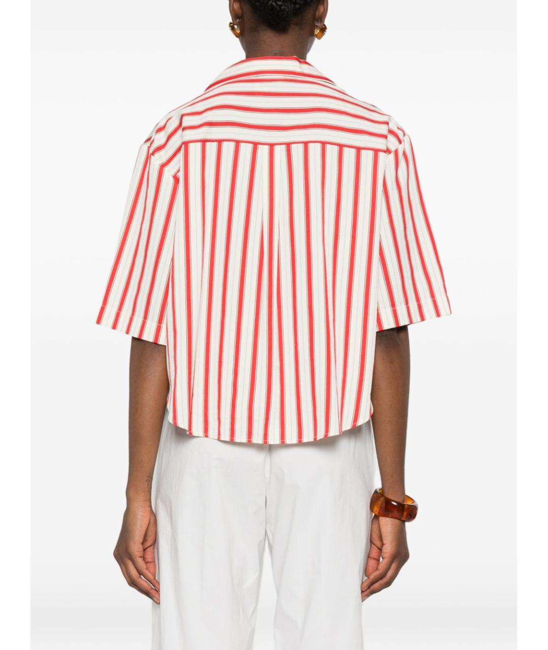 FORTE FORTE Красная хлопковая рубашка, фото 3
