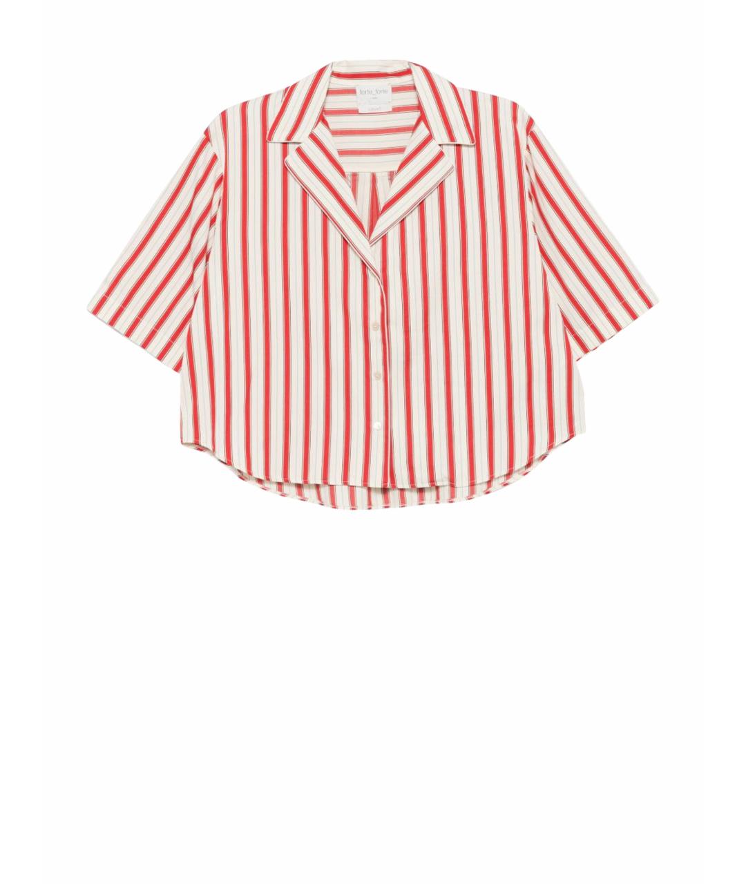 FORTE FORTE Красная хлопковая рубашка, фото 1