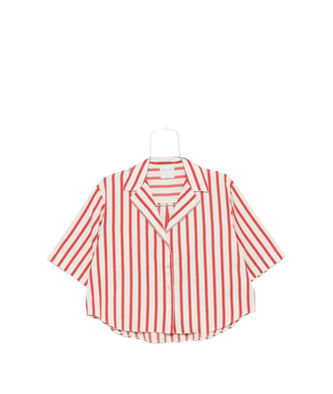 FORTE FORTE Красная хлопковая рубашка, фото 4