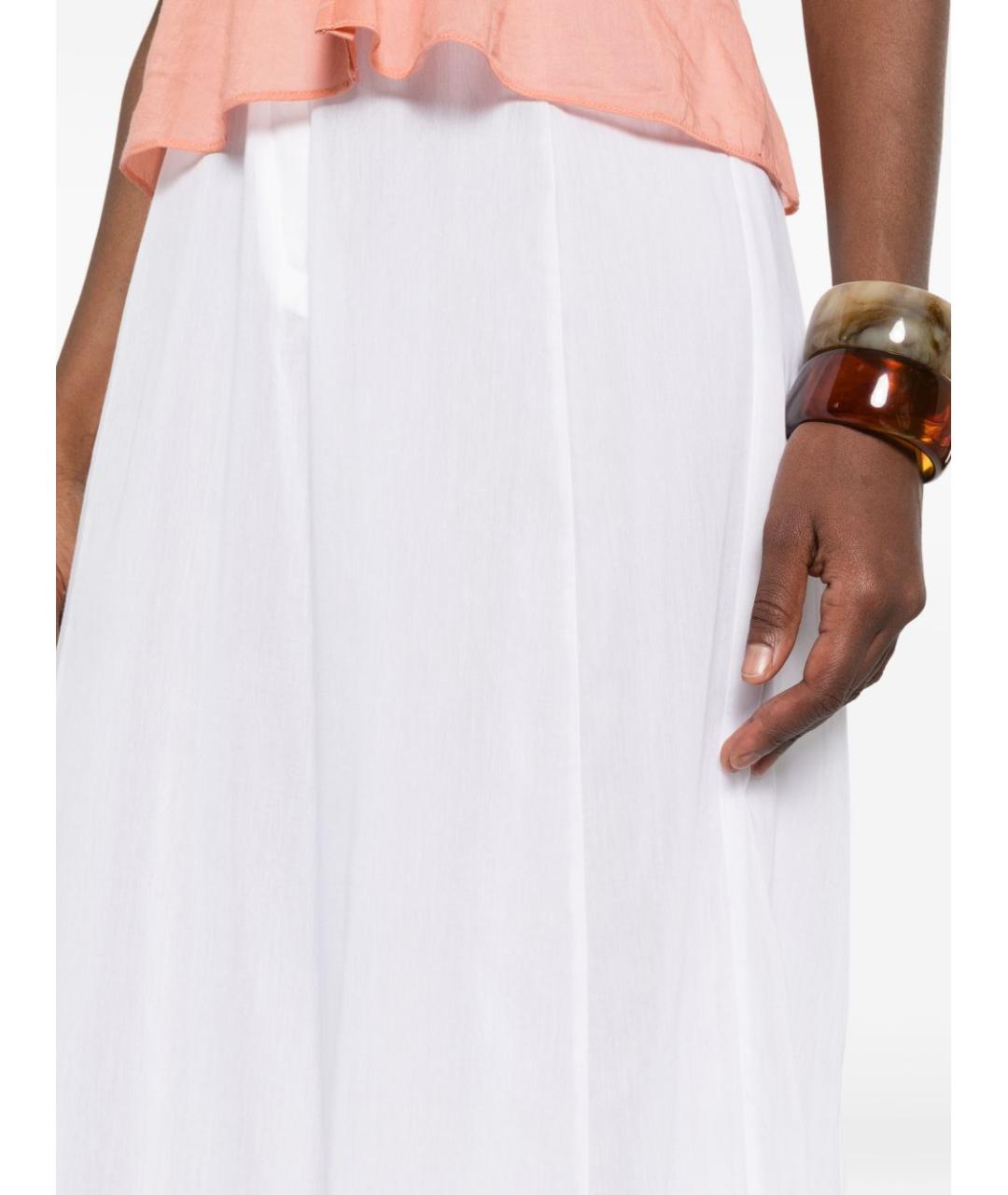 FORTE FORTE Белые хлопковые брюки широкие, фото 2