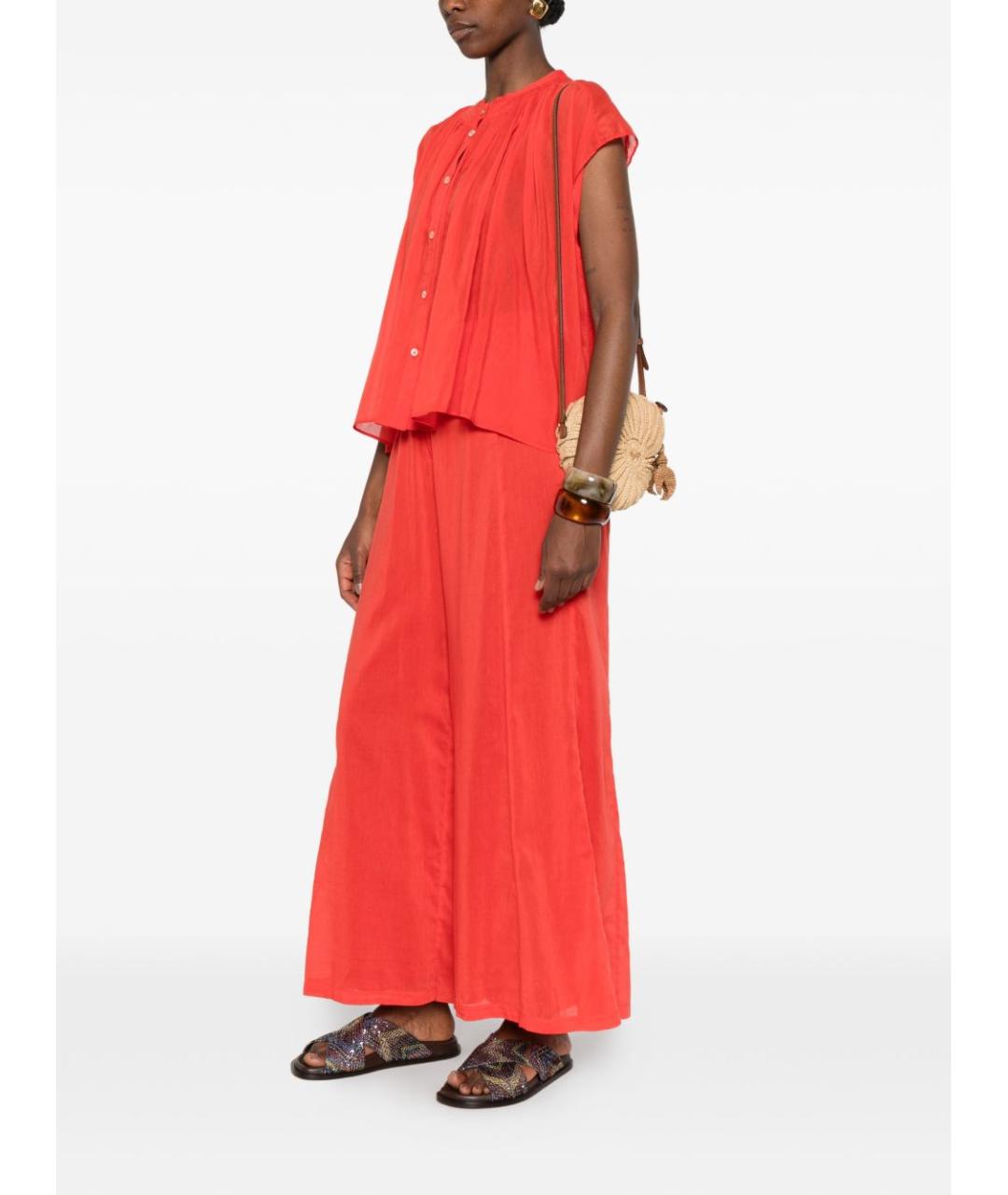 FORTE FORTE Красная хлопковая рубашка, фото 2