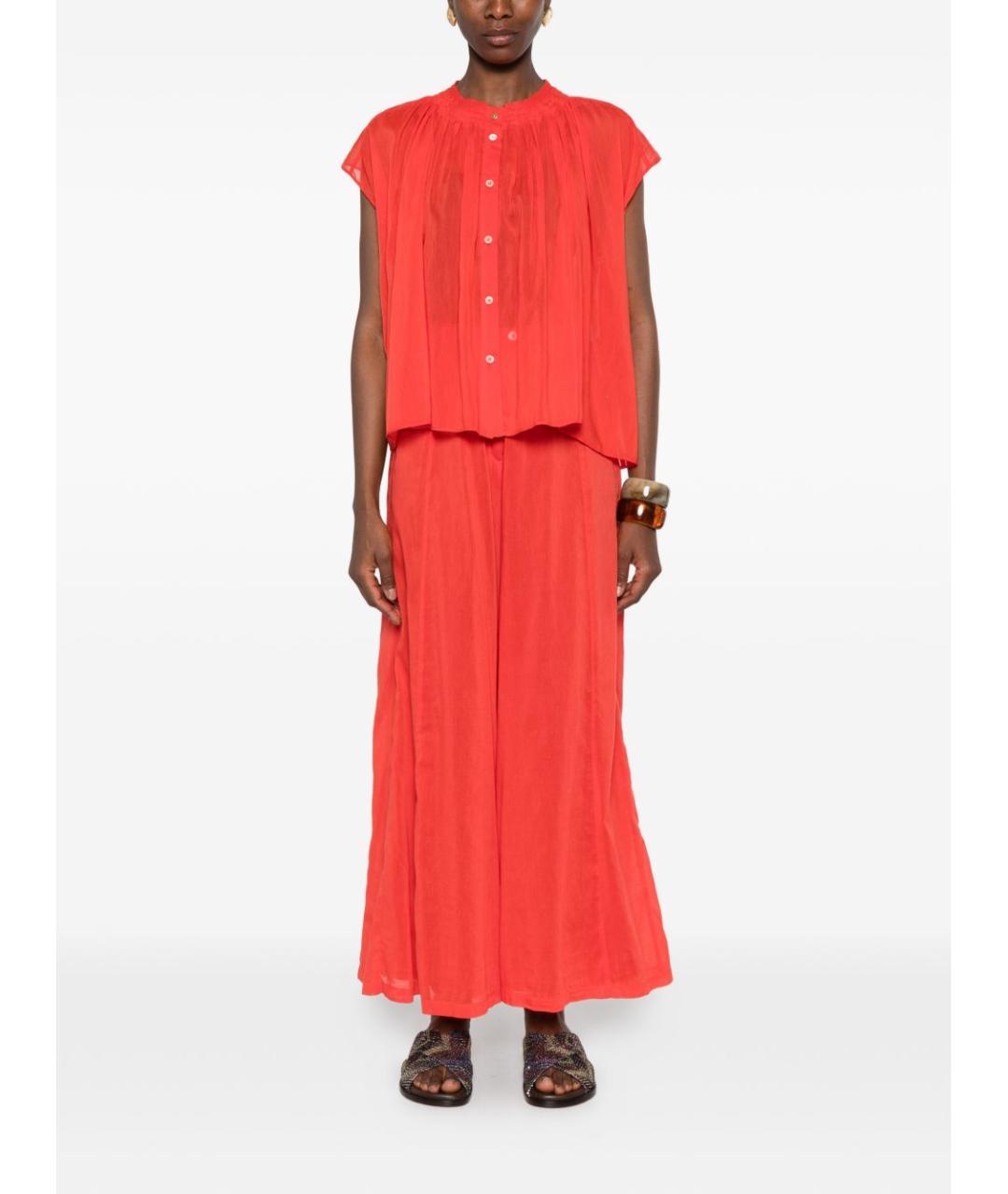 FORTE FORTE Красная хлопковая рубашка, фото 4