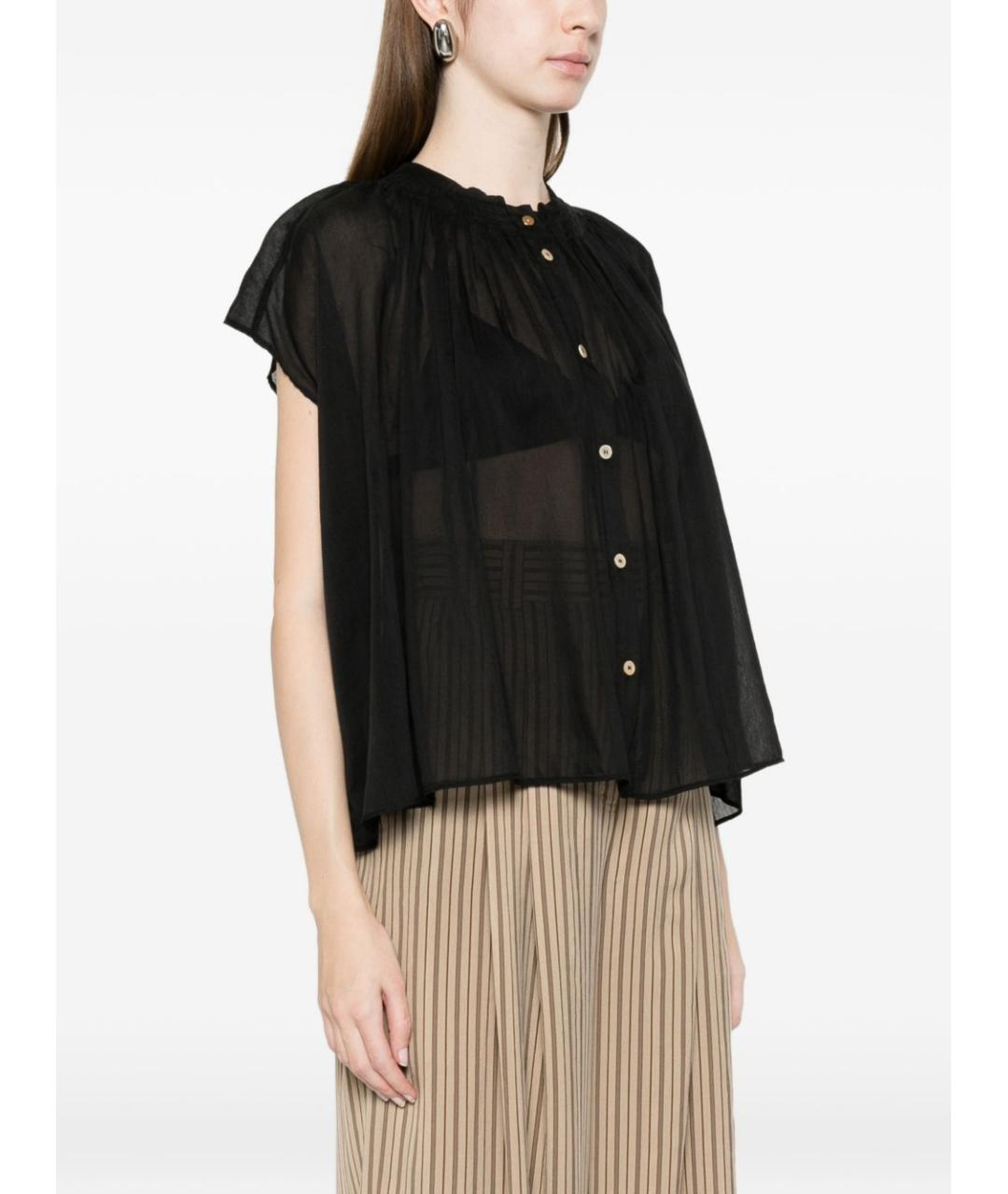 FORTE FORTE Черная хлопковая рубашка, фото 3