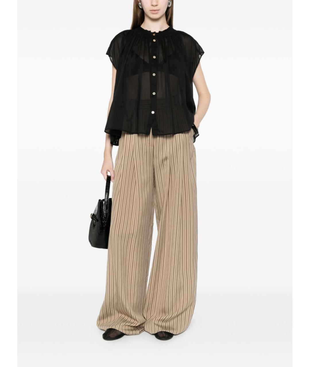 FORTE FORTE Черная хлопковая рубашка, фото 2