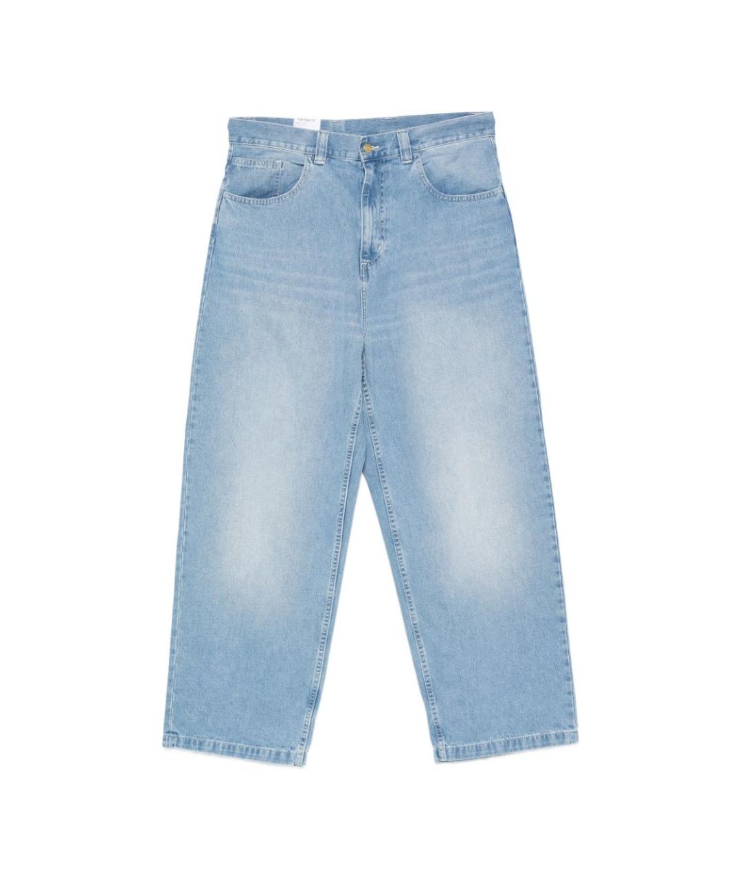 CARHARTT WIP Синие хлопковые прямые джинсы, фото 1