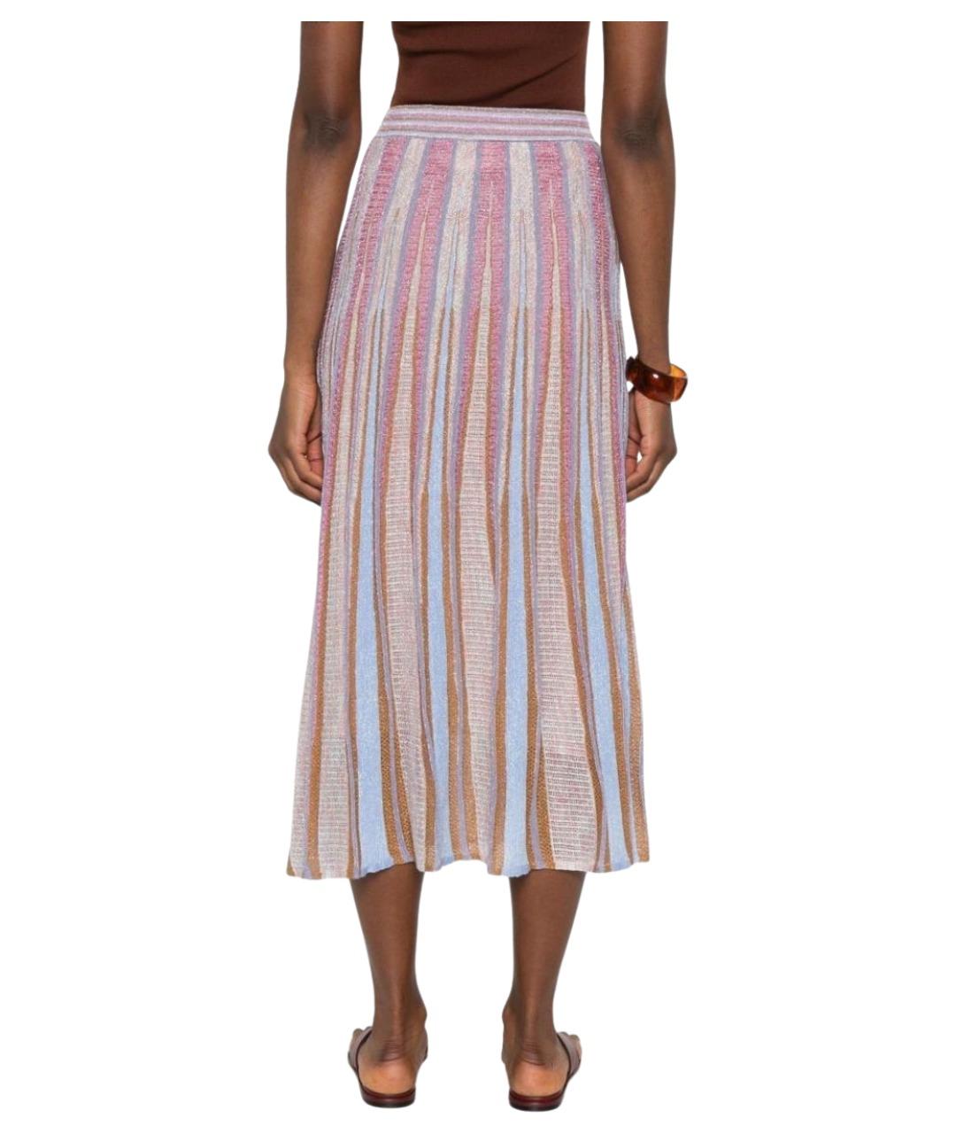 FORTE FORTE Коричневая вискозная юбка миди, фото 3