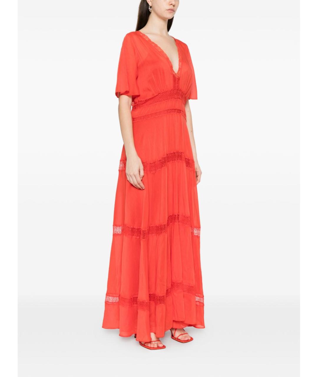 FORTE FORTE Красное хлопковое повседневное платье, фото 3