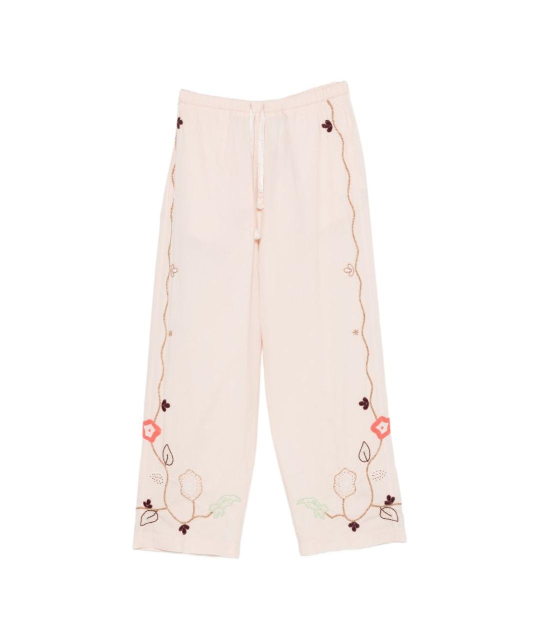 FORTE FORTE Бежевые хлопковые прямые брюки, фото 1