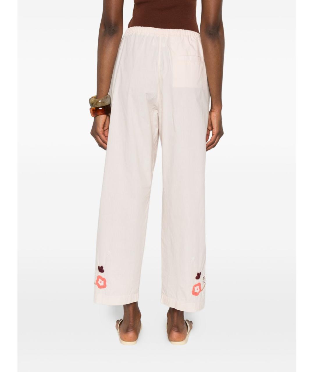 FORTE FORTE Бежевые хлопковые прямые брюки, фото 4