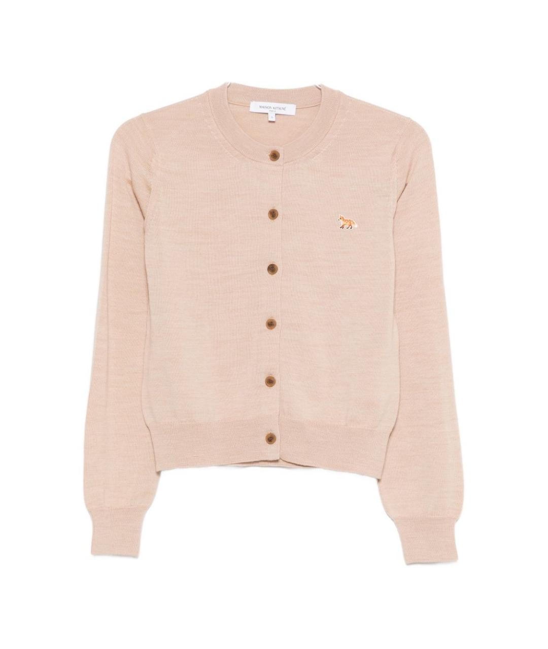 MAISON KITSUNE Бежевый кардиган, фото 1