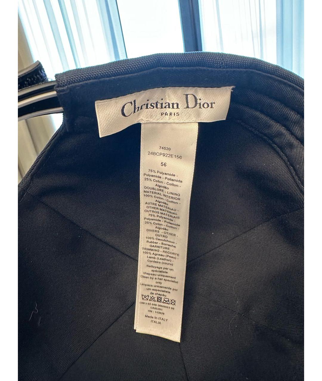 CHRISTIAN DIOR Черная кепка, фото 4