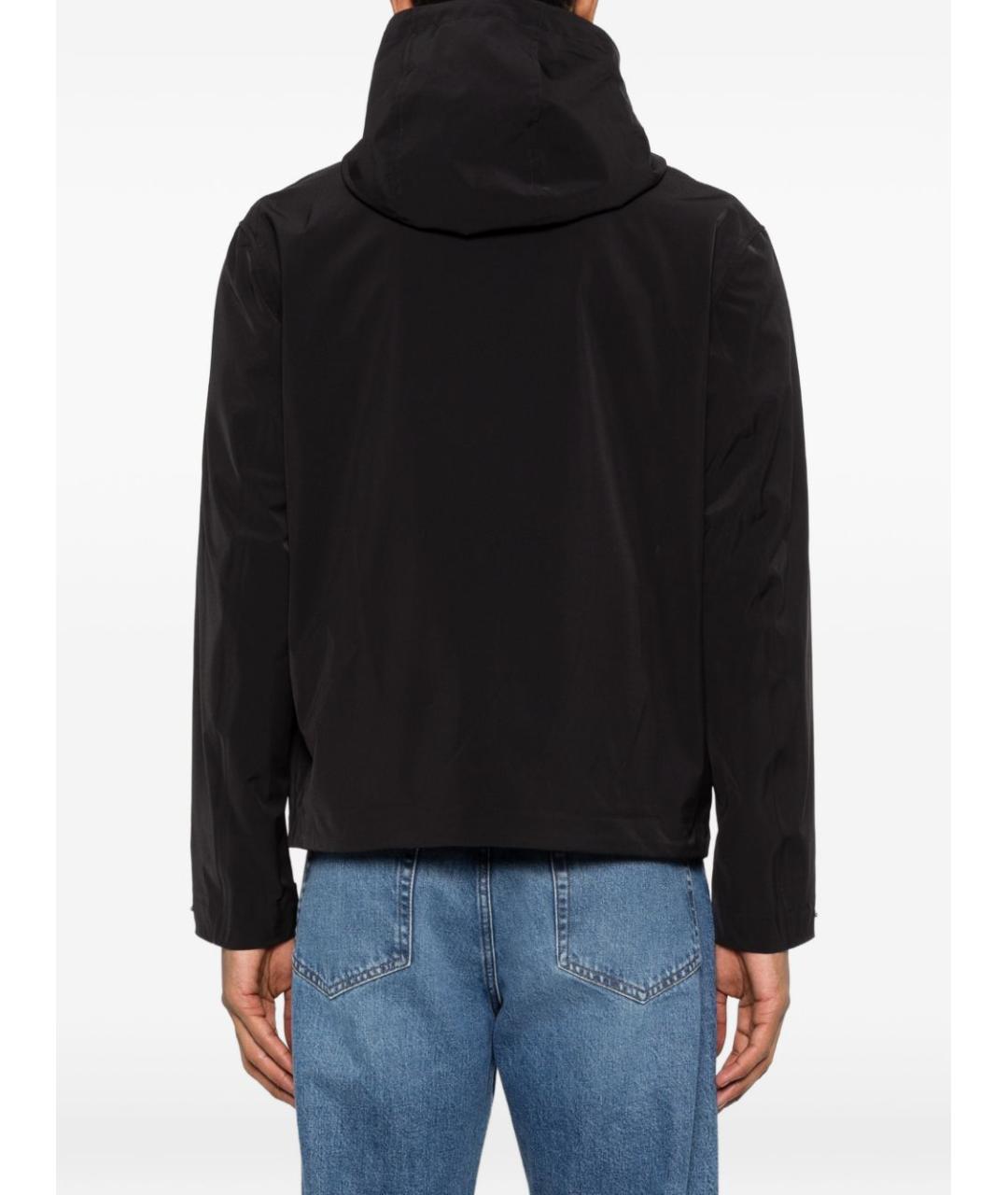 EMPORIO ARMANI Черная хлопко-эластановая куртка, фото 3