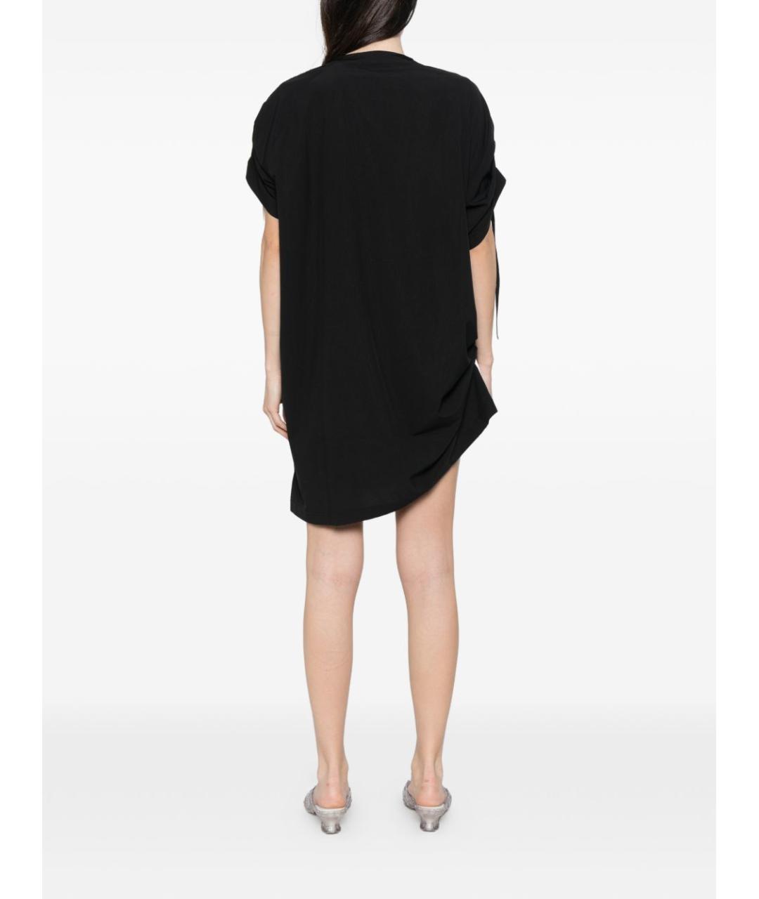 Y-3 Черная хлопковая футболка, фото 4