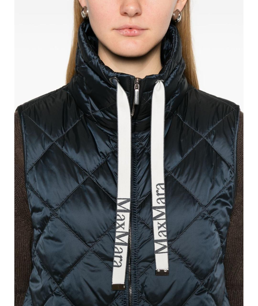 MAX MARA Синий полиамидовый жилет, фото 2