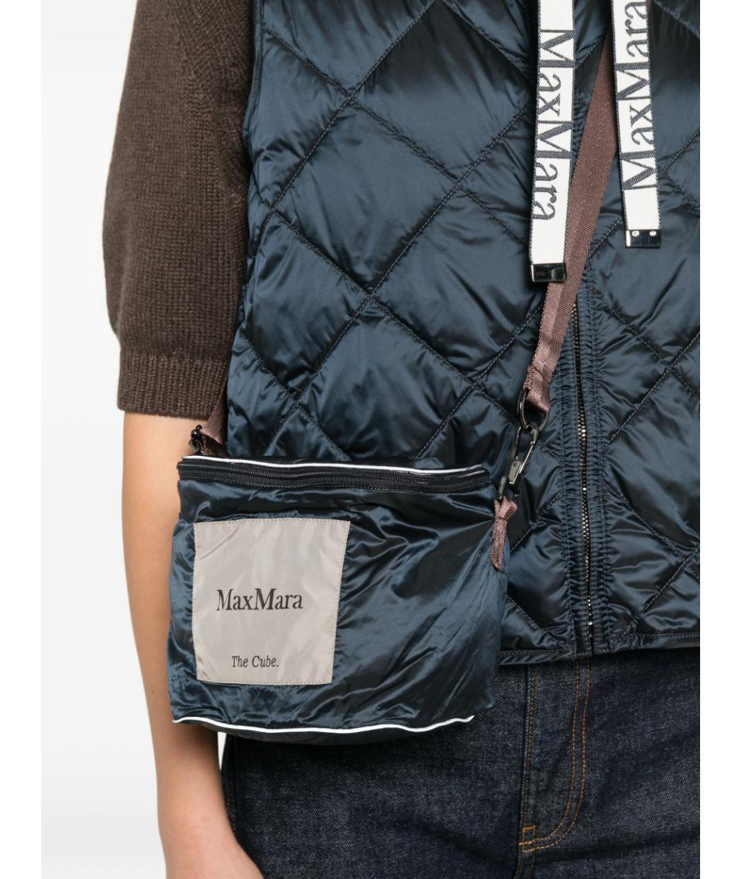 MAX MARA Синий полиамидовый жилет, фото 3