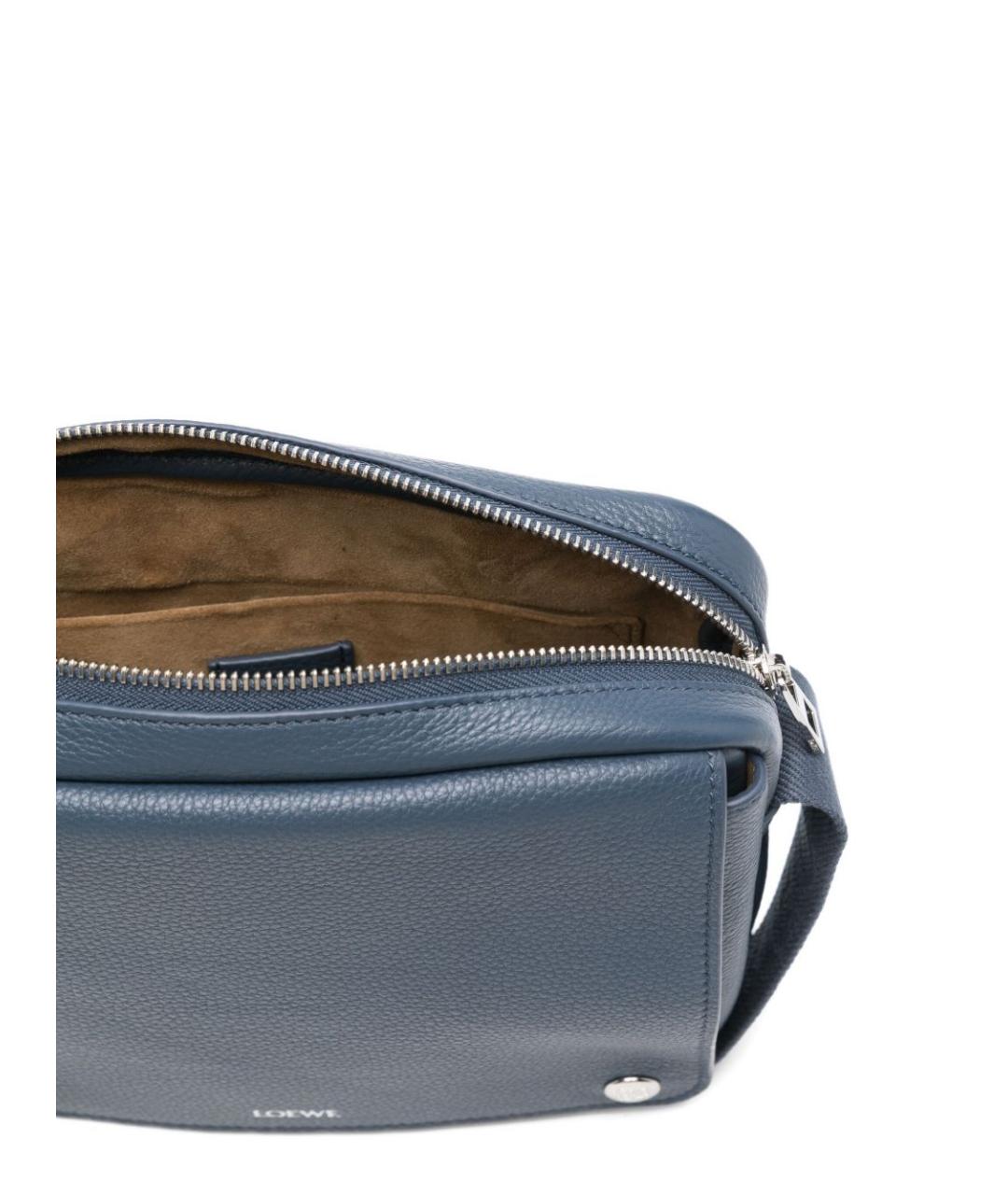 LOEWE Синяя кожаная сумка на плечо, фото 3