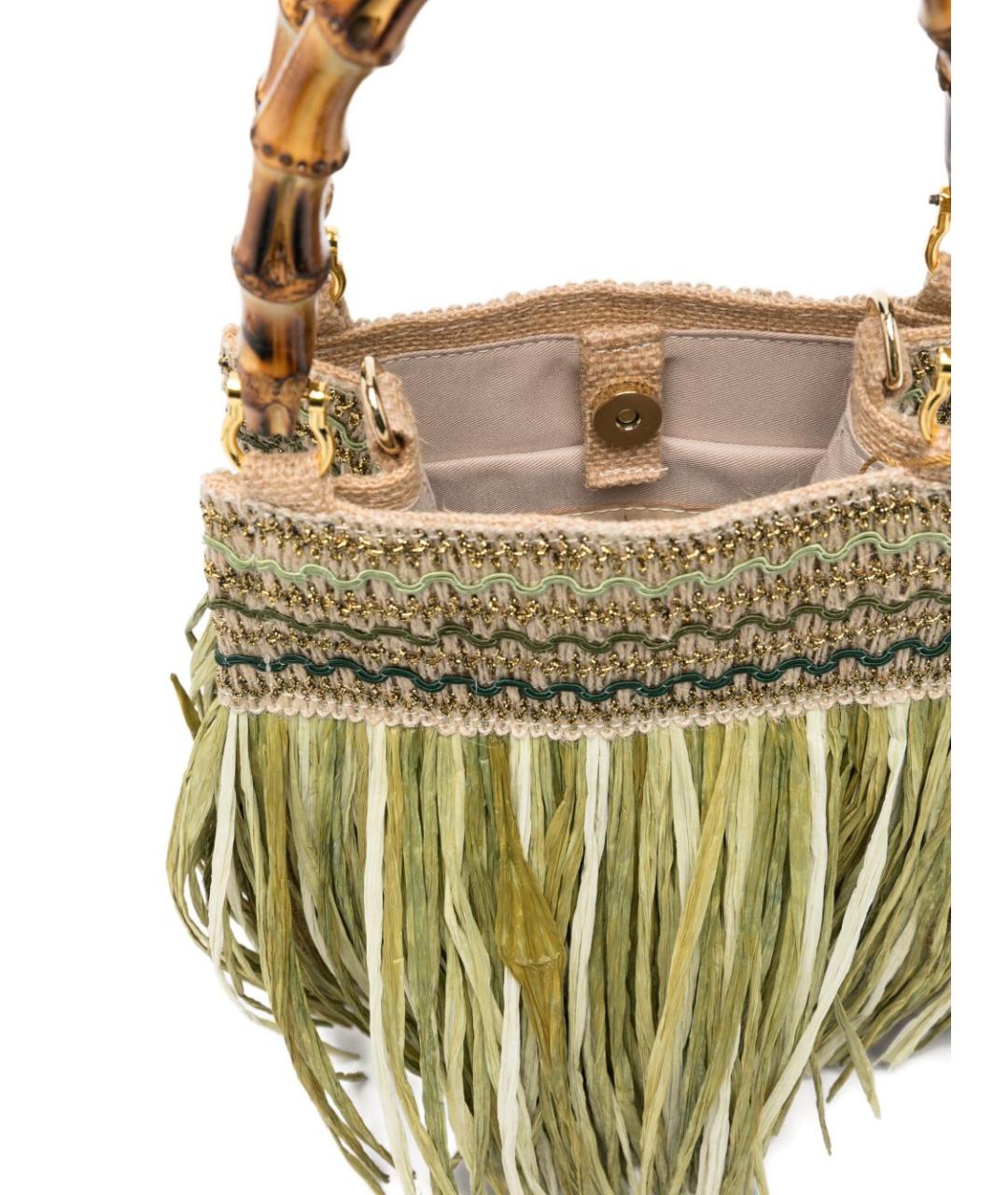 LA MILANESA Зеленая сумка с короткими ручками, фото 2