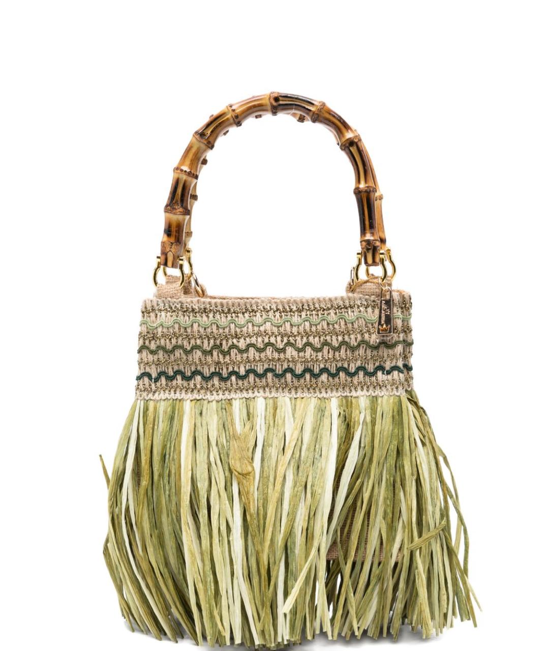 LA MILANESA Зеленая сумка с короткими ручками, фото 1