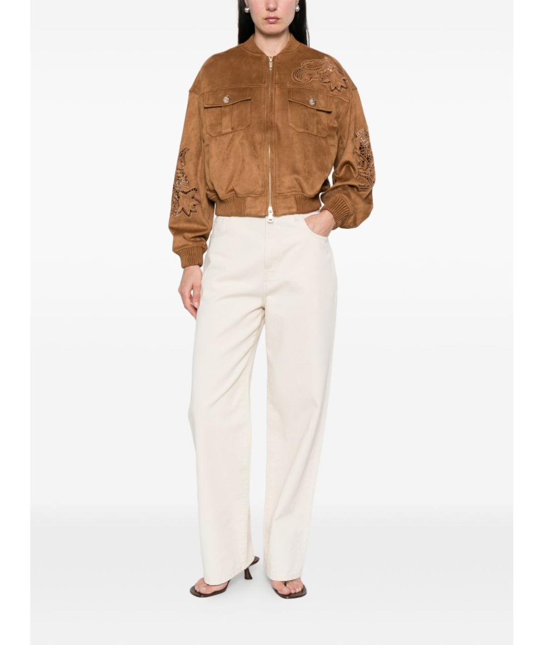 ERMANNO FIRENZE Коричневая куртка, фото 3