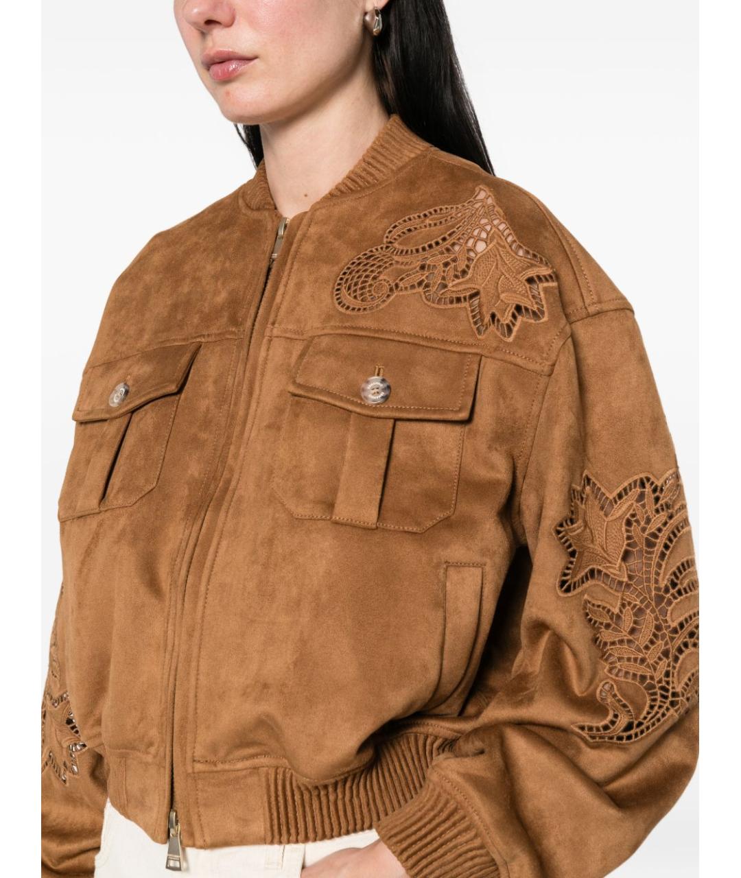 ERMANNO FIRENZE Коричневая куртка, фото 4