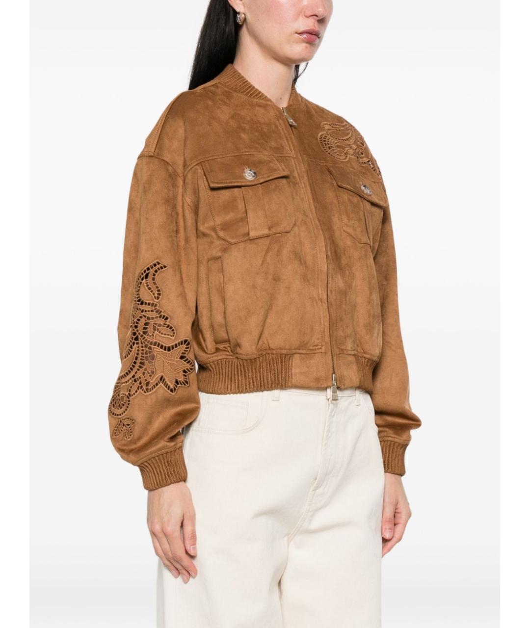 ERMANNO FIRENZE Коричневая куртка, фото 2