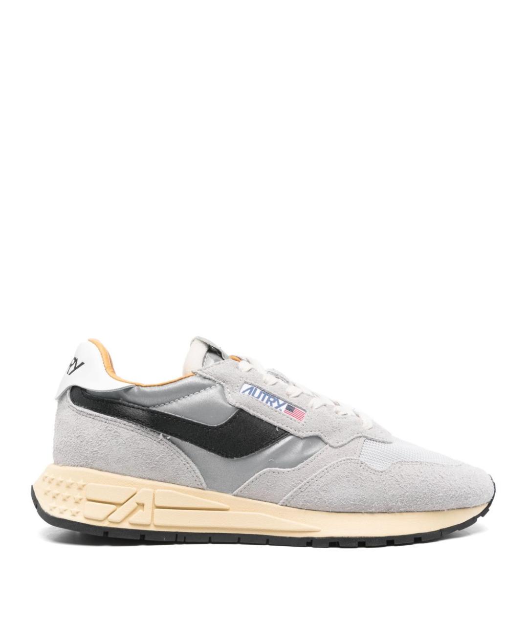 AUTRY Серые замшевые низкие кроссовки / кеды, фото 1