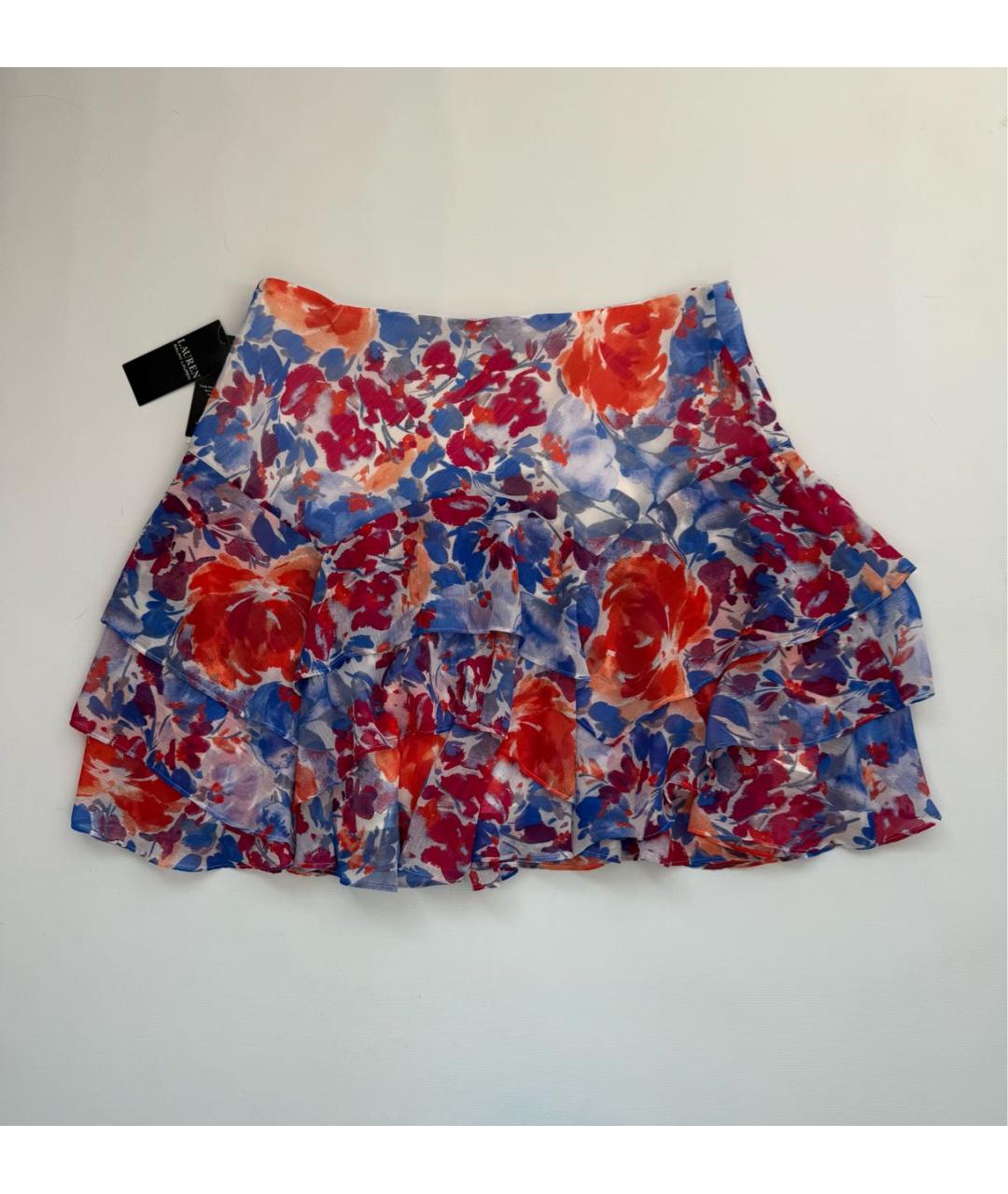 RALPH LAUREN Мульти юбка мини, фото 5