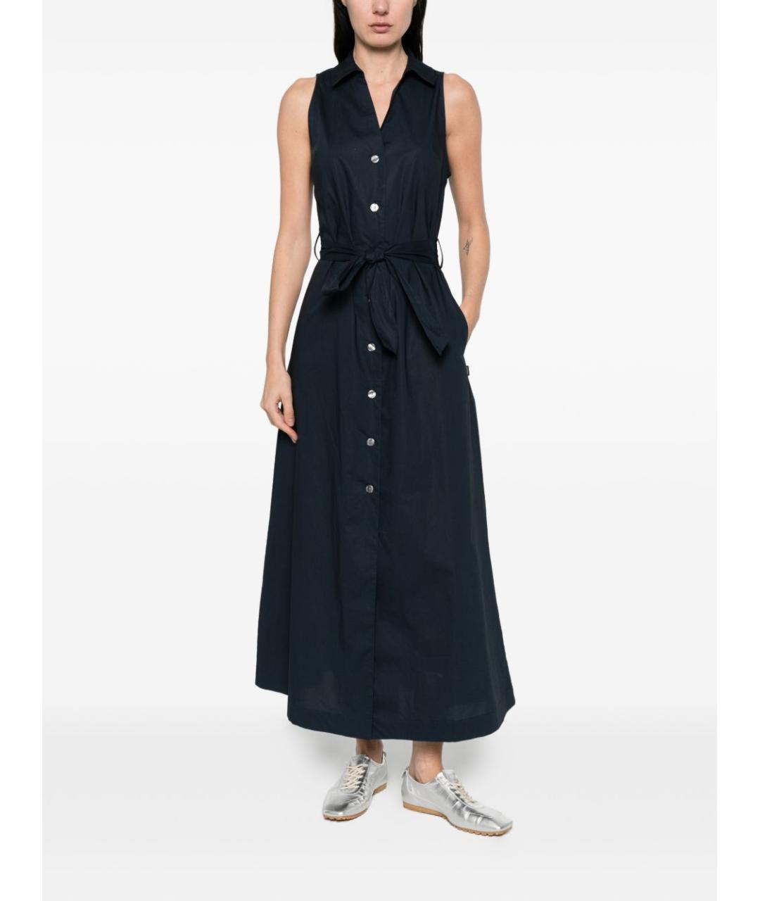 WOOLRICH Синее хлопковое повседневное платье, фото 2