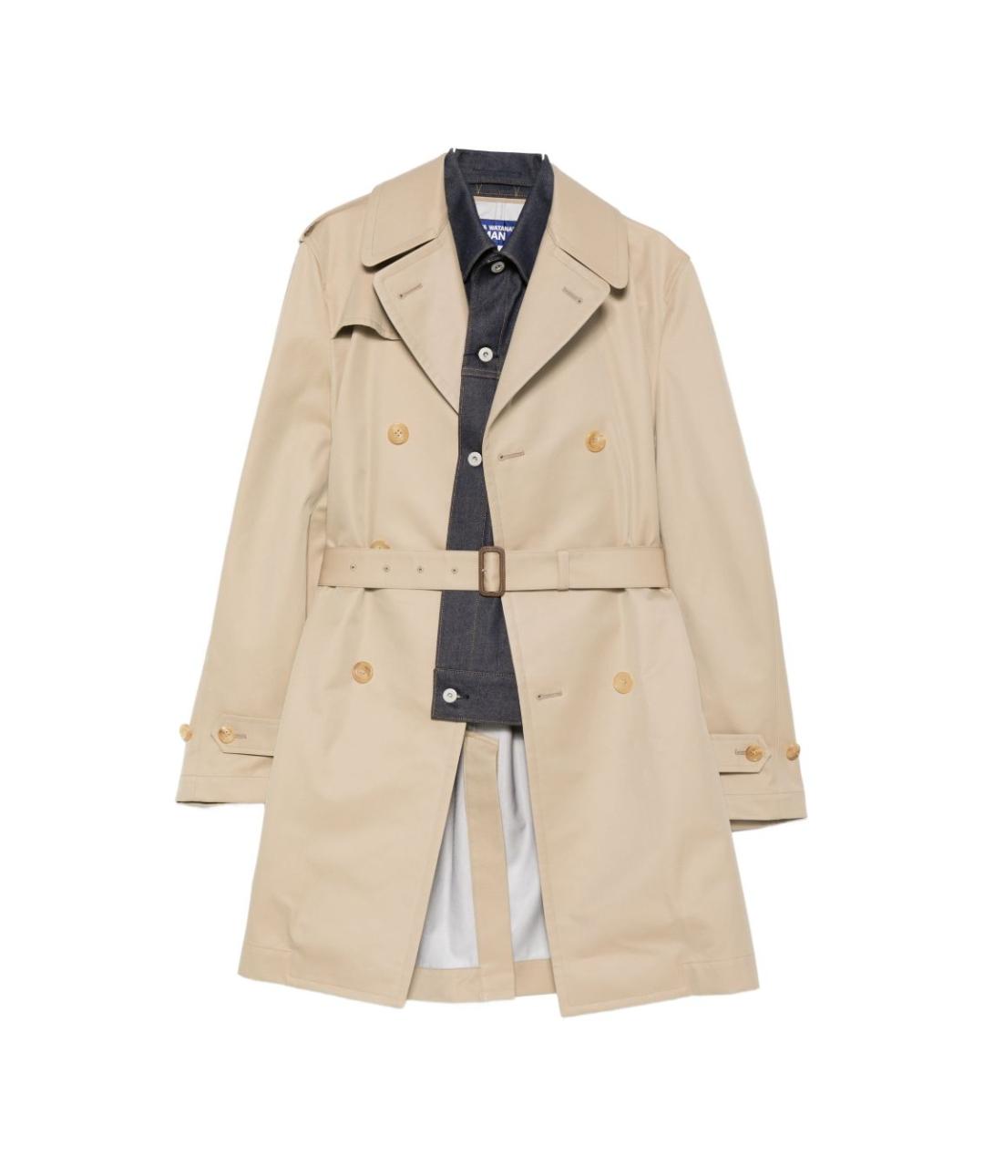 JUNYA WATANABE Бежевый тренч / плащ, фото 1