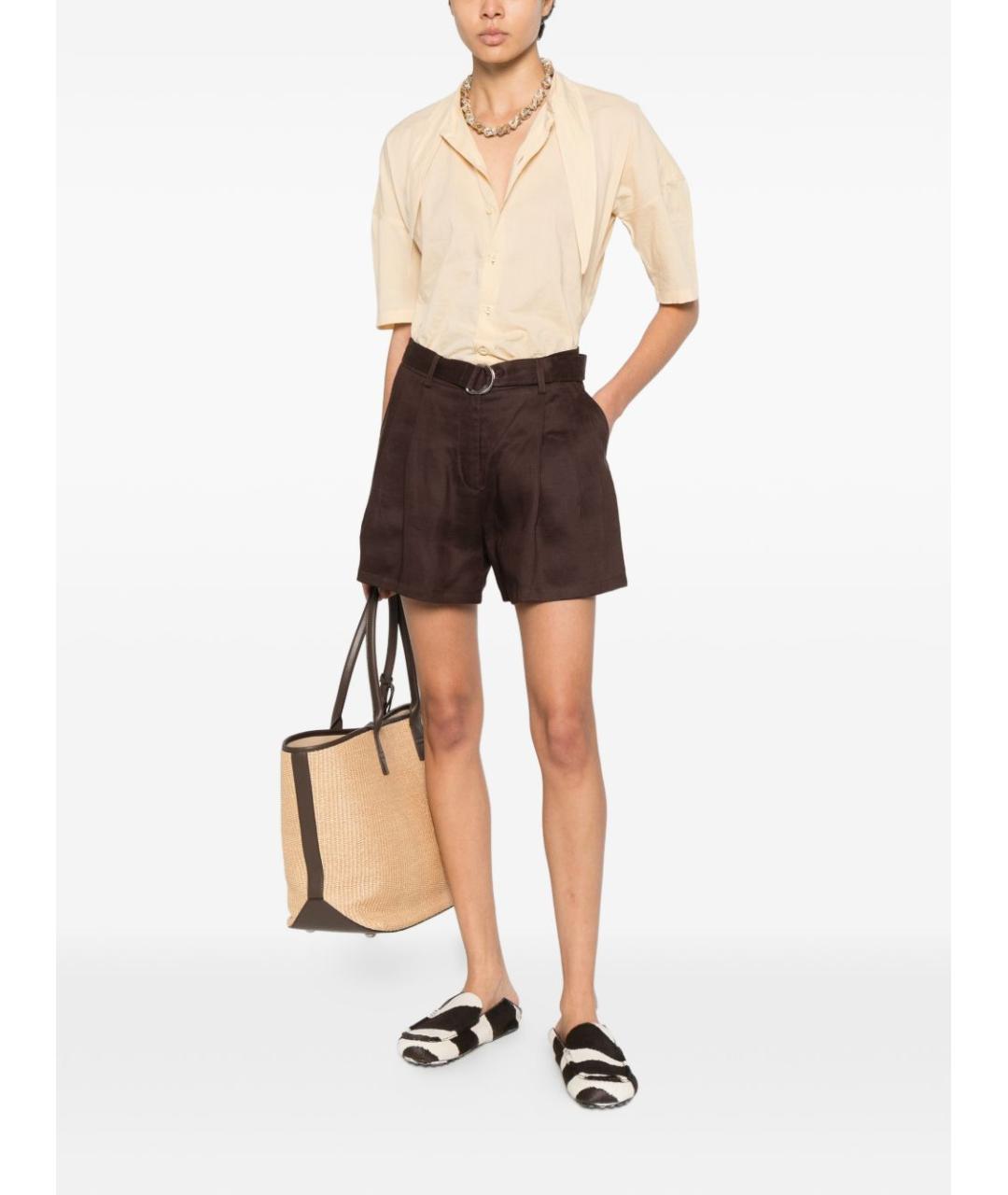 ERMANNO FIRENZE Коричневые шорты, фото 3