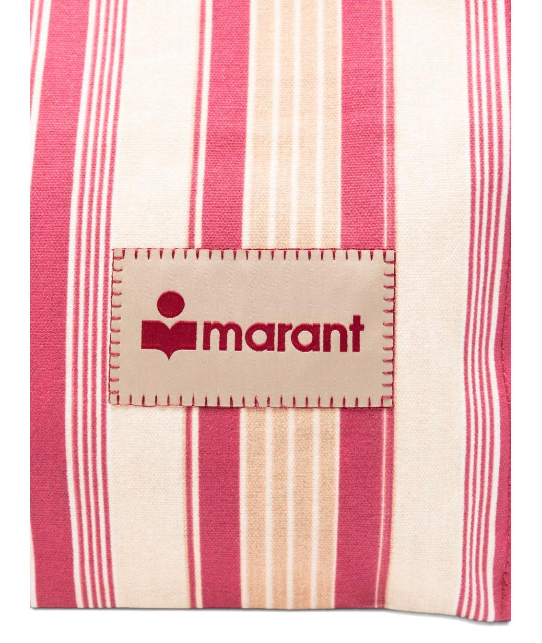 ISABEL MARANT Красная хлопковая сумка тоут, фото 2