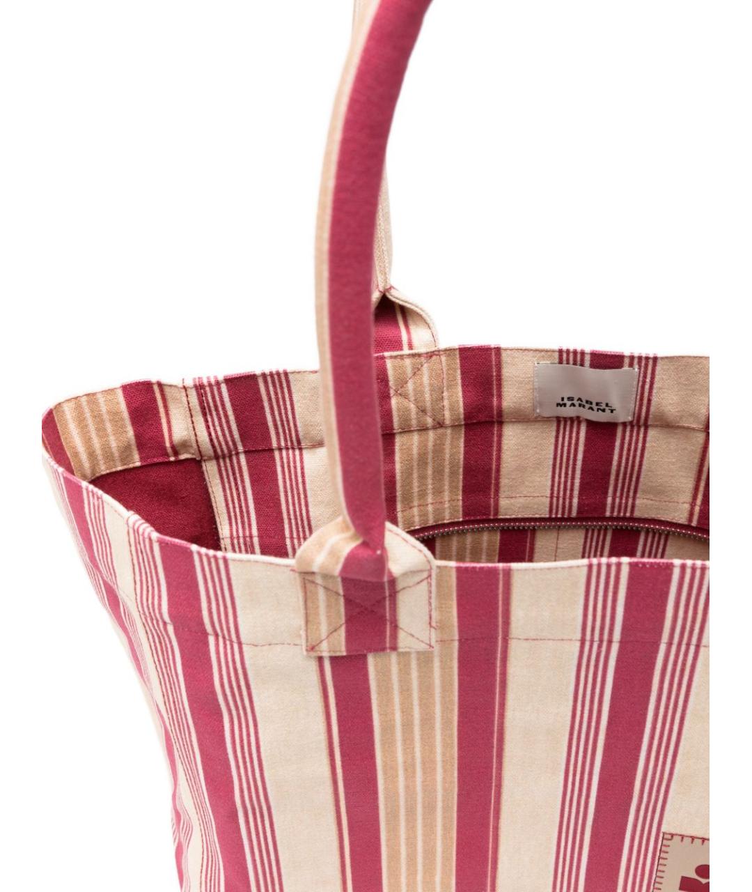 ISABEL MARANT Красная хлопковая сумка тоут, фото 5